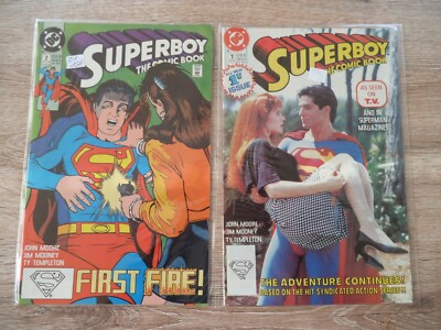 2x US Comics - Superboy 1-2 1990 - DC (3865)