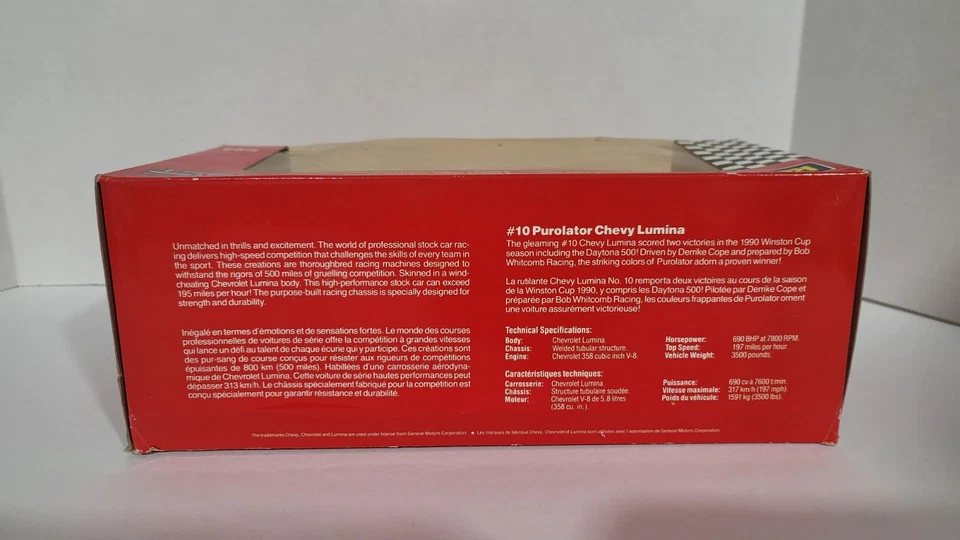 Derrike Cope #10 Purolater Chevy Lumina escala 1/24 Die Cast Daytona Win Foto 3 de 4