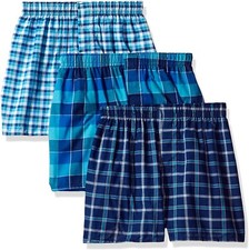 Hanes Big Boys 184409 Ultimate Tartan Boxer Underwear Size M
