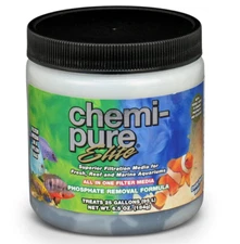 Filtration Media for Aquariums Chemipure Elite 6.5oz Treats 25 gal.