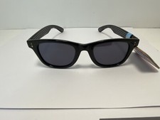 Vinatge NOS Panama jack Black Stripped Sunglasses