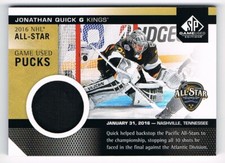  2016-17 SP Game-Used All-Star Skills Game-Used Pucks #ASGUP-JQ Jonathan Quick