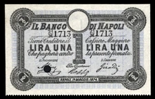 Italian States PS820, Specimen Banknote
