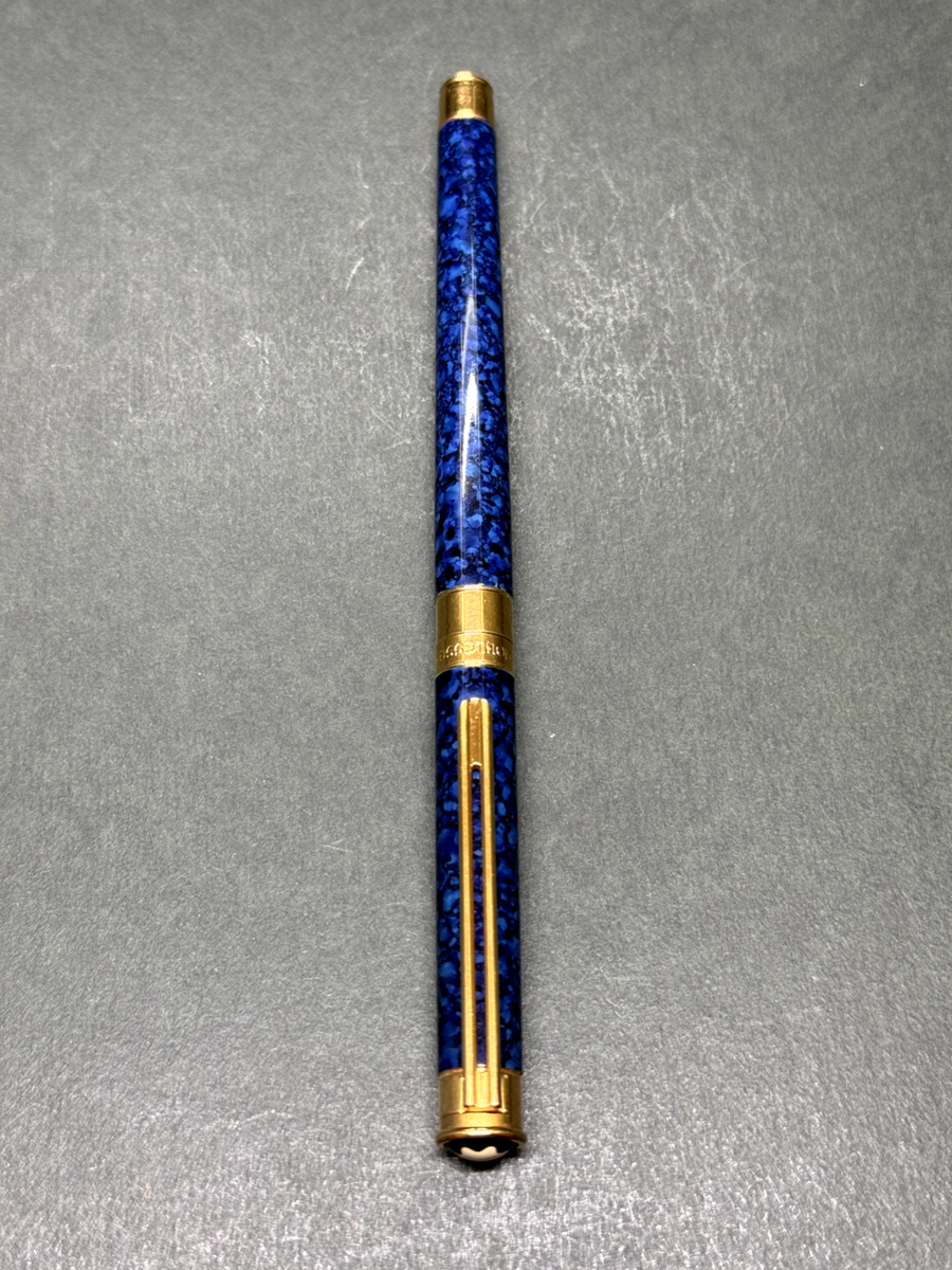 MONTBLANC Noblesse Oblige Blue-Marble GT Vintage Fountain Pen 18K