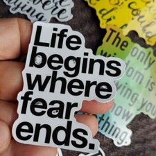 100 POSITIVE THINKING INSPIRATIONAL ENCOURAGING Stickers Waterproof Vinyl Laptop