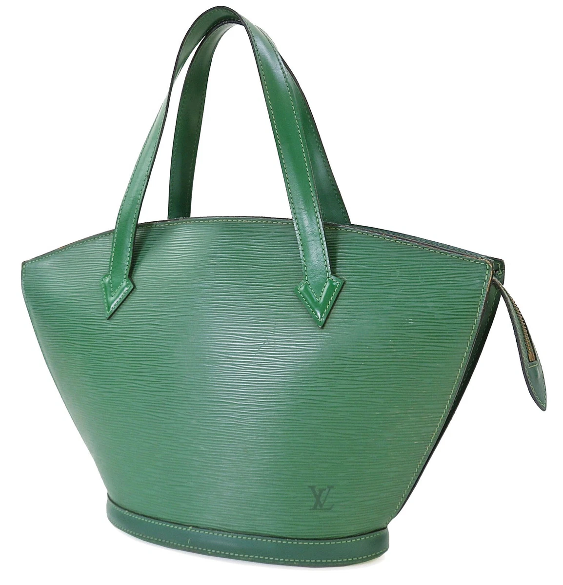 Auth LOUIS VUITTON Saint Jacques (Small) Green Epi Leather Tote