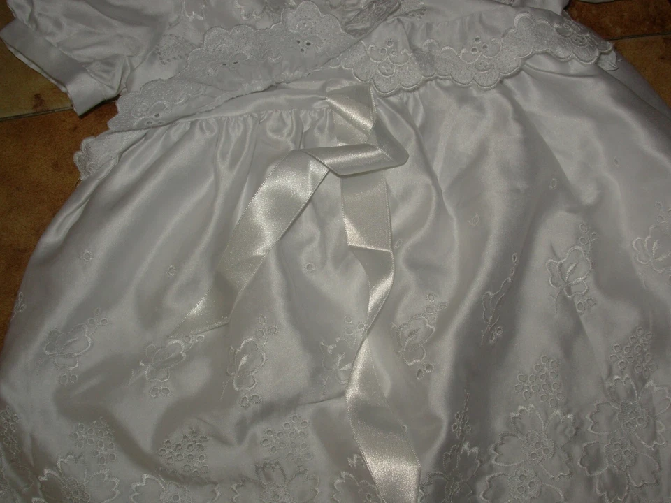 Abito Da Battesimo Cerimonia Bambino Vintage 6/12 Mesi - Immagine 4 di 4