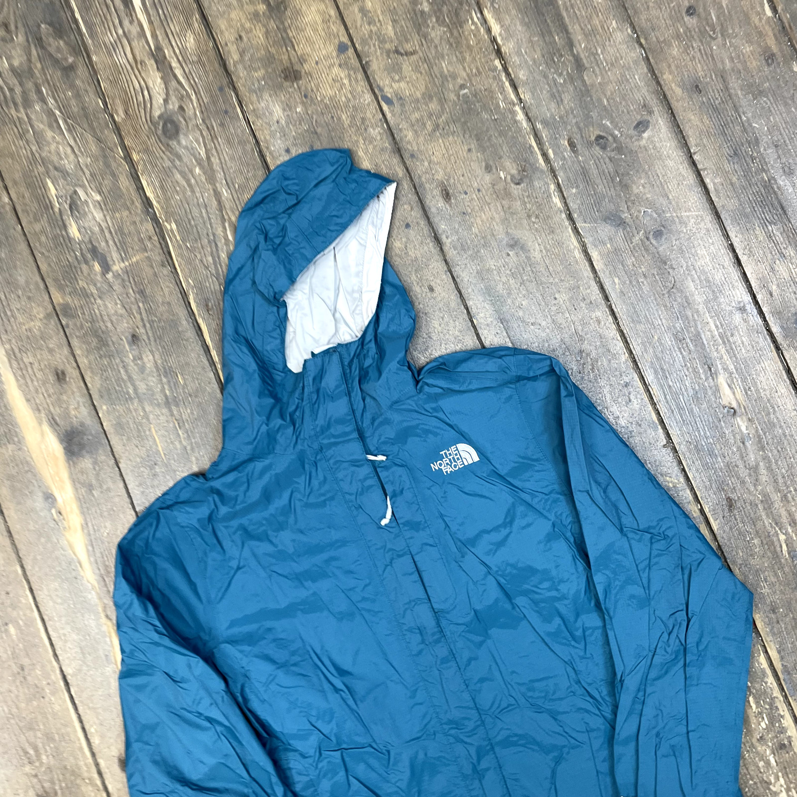 The North Face Hyvent Rain Jacket Womens Y2K Full Zip Jacket Coat, Blue, Small image 3