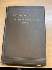 1887 " A Raccolta Di Lettere Di W M Thackeray " Illustrato Antico Libro (P6)