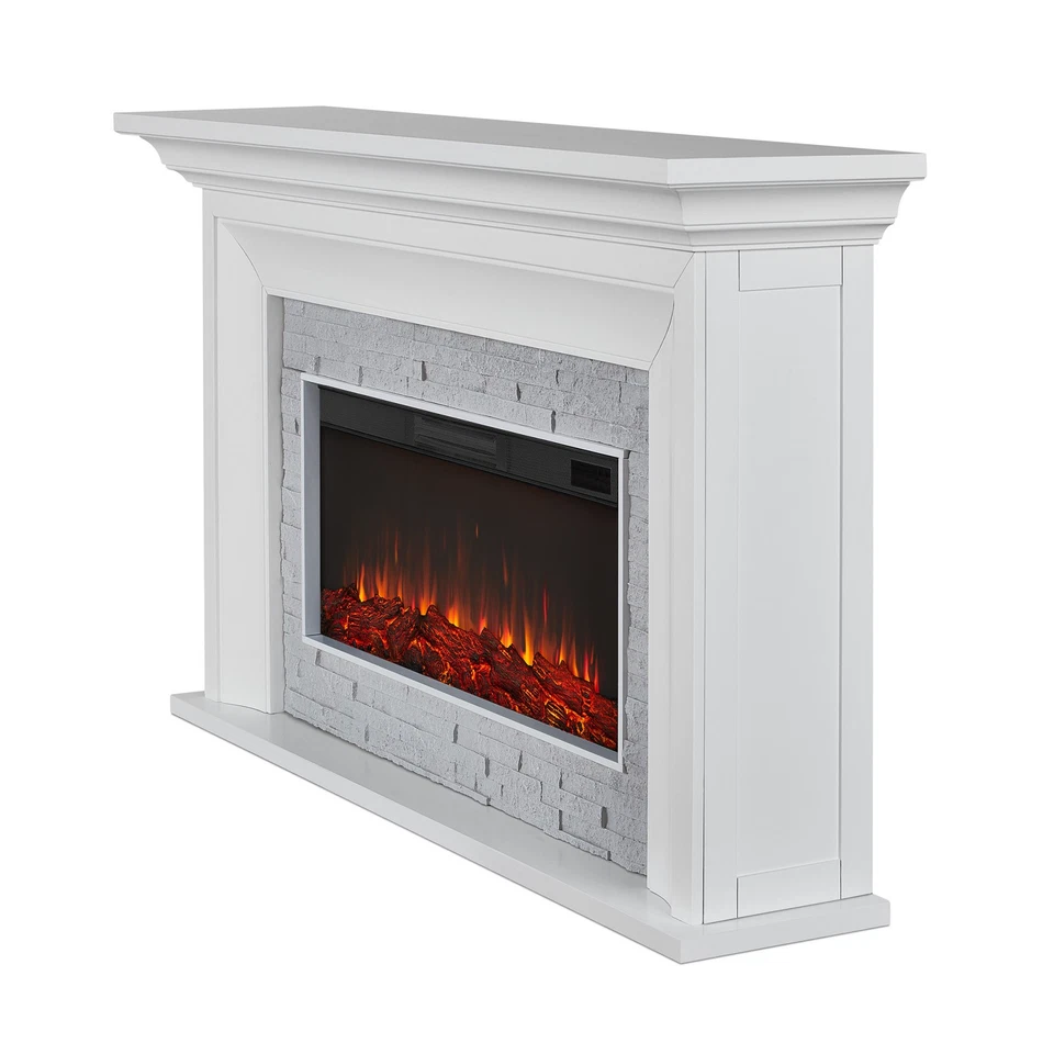 Real Flame 4830E Sonia 69"W 5,100 BTU Landscape Electric Mantel - Black - Image 4 of 4
