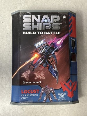 Snap Ships Build To Battle 2020 Playmonster Locust Complex Pilot Fig enthalten