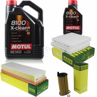 Inspektionspaket 6L Motul X-Clean+ 5W-30 FüR BMW F25 Xdrive20D Sdrive18D F26