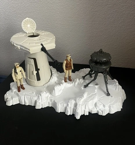 Vintage Star Wars Hoth Playset w/Probe Droid & Rebel Soldiers Kenner 1980