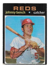 1971 Topps Johnny Bench #250 Cincinnati Reds – Good Condition