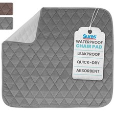 Sures Waterproof Chair Pads for Incontinence 22" x 21" - 1 Pack, Gray