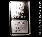 USCG 1/4 Ounce Bar- 0.999 Fine Silver- Choice Gem Proof- No Reserve #L5548