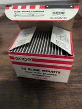 Gepe Box Of Vintage 2mm Glass Slide Mounts Art 6002 24x36 Made In Swedan