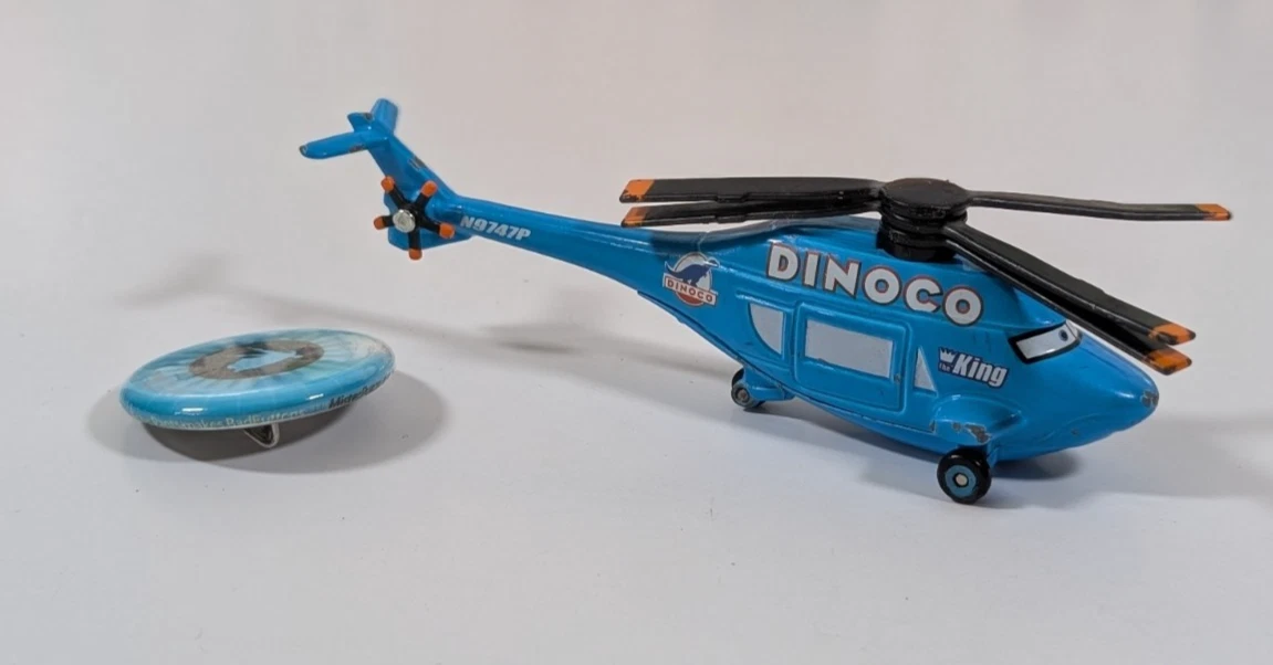 マテル　ディズニー ダイノコヘリコプター Disney Dinoco Helicopter Cartoon & TV Character Action Figures for