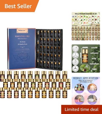 30-Piece Essential Oils Set - Pure Aromatherapy Blends for Diffuser & Skin Care