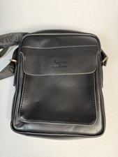 Kangaroo Kingdom Black Crossbody Shoulder Bag Mens Messenger Travel Bag