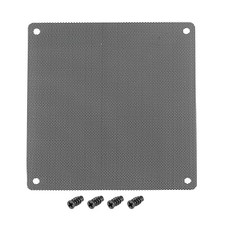 3 Pcs Black PC Fan Dust Screen Plastic Dustproof Computer Case Mesh 140x140mm
