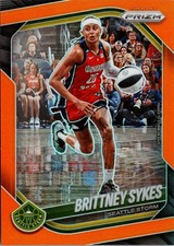 2025 Panini Prizm WNBA #121 Brittney Sykes Orange Prizms #/99