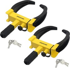 Wheel Lock Universal Trailer Wheel Lock Adjustable Security Tire Boot Lock An...