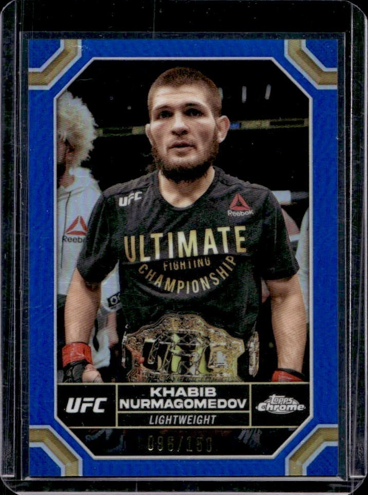 2024 Topps Chrome UFC Khabib Nurmagomedov Blue Refractor #/150