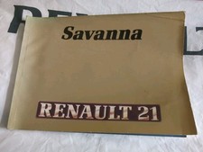 Renault 21 Savanna Owners Hand Book 7711082997
