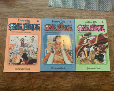 One Piece Vol 1-3 Manga Comic Book Lot Spanish Edition Planeta Cómic Oda
