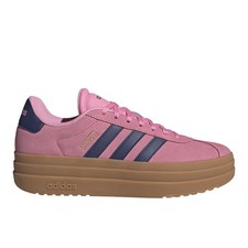 adidas Vl Court Bold Lace Up Sneaker Womens Pink Sneakers Casual Shoes JI1789