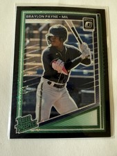 2025 Panini Rated Prospects Braylon Payne #117 Black Sparkles