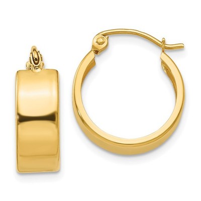 Kleine Creolen 10 Karat Gelbgold perfektes Geschenk für sie
