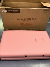 Yaheetech Massage Table Portable Tattoo Table Adjustable Lash Bed Aluminum Pink