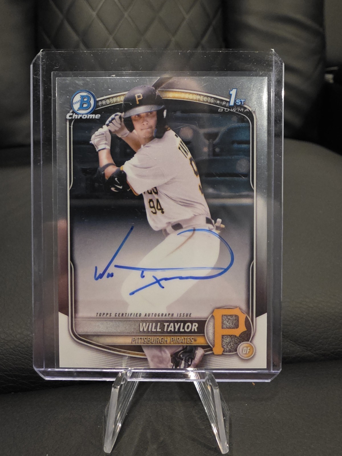 2025 Bowman Chrome 1st #CPA-WT Will Taylor Chrome Prospect Autograph!