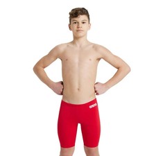 Image of Arena Boys Team Solid Swim Jammer - Red/White