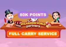 Wizarding PARTNERS EVENT PRE-BOOKING FULL CARRY 80K POINTS MONOPOLY GO ⭐MOGO