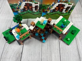LEGO Minecraft 21134 The Waterfall Base 100% Complete W/Instructions 