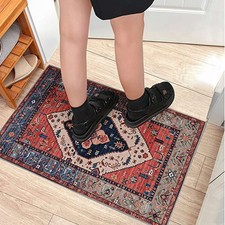 2X Indoor Door Mat Retro Indoor Floor Mat, Non Slip Front Door Rug Soft 1705