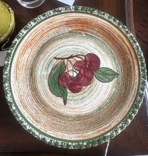 Set A Five Vintage Blue Ridge Pottery County Fair Salad Plates Collectible 1940s