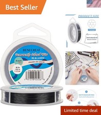 0.46mm 7-Strand Stainless Steel Bead Wire, 165ft Nylon Coated for Jewelry Design