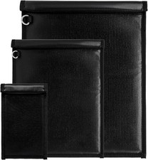 Faraday Bag Fireproof  Water Resistant Bag, Anti-Theft Hacking Pouch Case AA