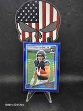 2025 Panini Donruss Optic - Rated Rookie Colston Loveland #204 Blue Hyper Prizm