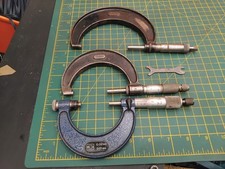 3 x Moore & Wright - Starret Micrometers (Blue One is Seized) LT23205-SP