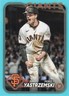 2024 Topps Series 1 #124 - Mike Yastrzemski  (FANATICS) Aqua - SF GIANTS