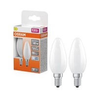 2Er-Pack E14 Osram Led Star Classic B 40 Lampe Matt 3.4W Wie 40W Neutralweiß