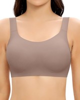 Damen Bh Ohne BüGel Push Up Gepolstert Nahtlos T-Shirt Bra Schwarz 2Er Set