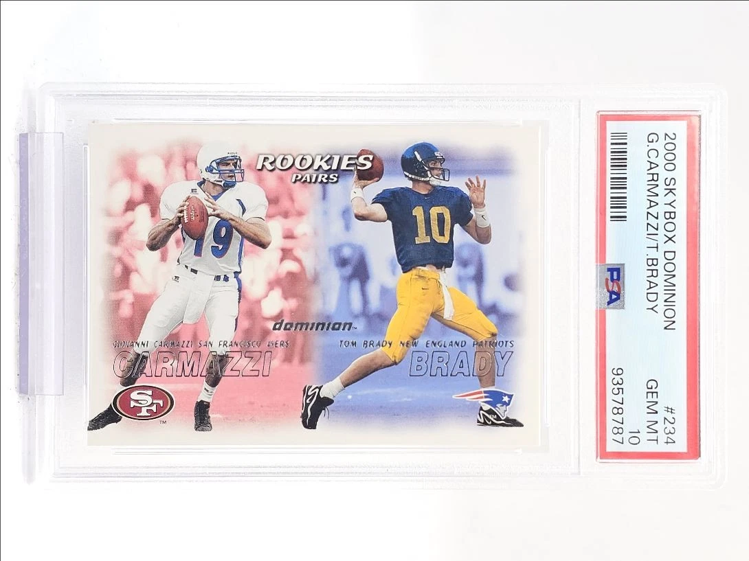 Tom Brady Football Grade 10 Rookie Sports Trading Cards