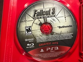 Fallout 3 Game Of The Year Edition PS3 Game- Tested Complete W/ Manual & Poster