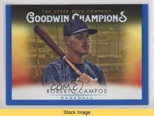 2021 Upper Deck Goodwin Champions Horizontal Royal Blue Roberto Campos READ 0qr0